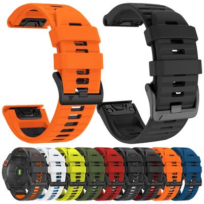 Für Garmin Tactix 7 Pro Delta Descent/Quatix 7/6/5 Saphir/7X Solar Armband Fenix 7X Silikonarmband 22mm 26mm Quickfit Uhrenarmband