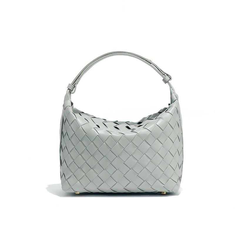 Borsa da donna alla moda e casual da portare a mano, versatile, texture fresca e leggera, borsa sottospalla a spalla singola, borsa intrecciata a mano