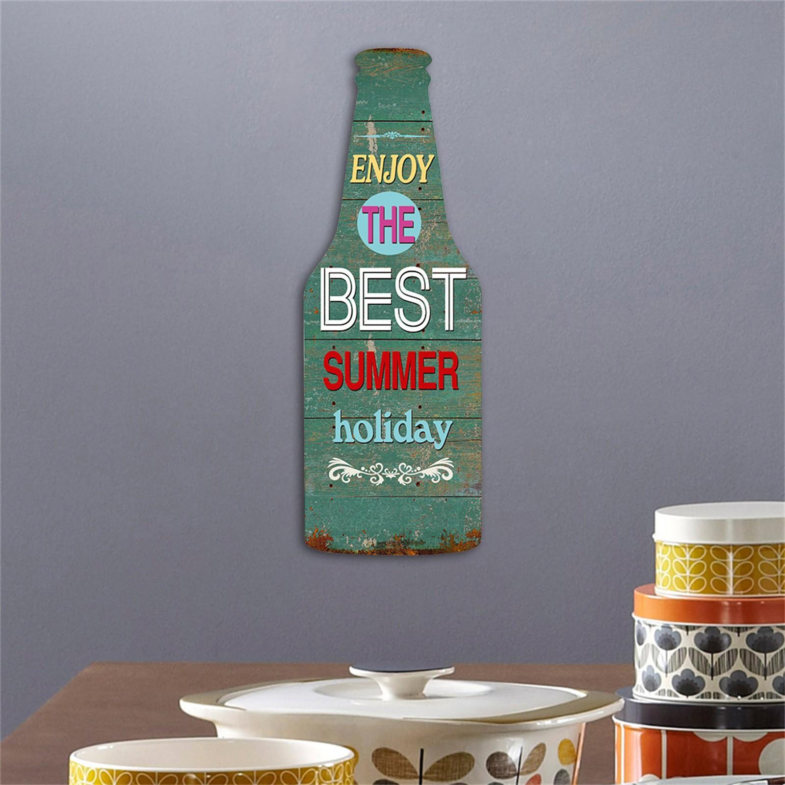 

Винтажный бар и ресторан украшение стены пивная бутылка деревянный знак висит коричневый