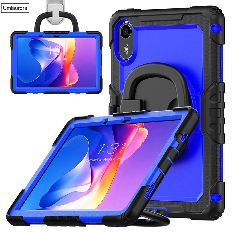 For Xiaomi Redmi Pad 2 Pad2 11 Inch 2025 Heavy Duty Rugged Tablet Case Rotation Pull Ring Stand Strap Shockproof PC Cover Funda