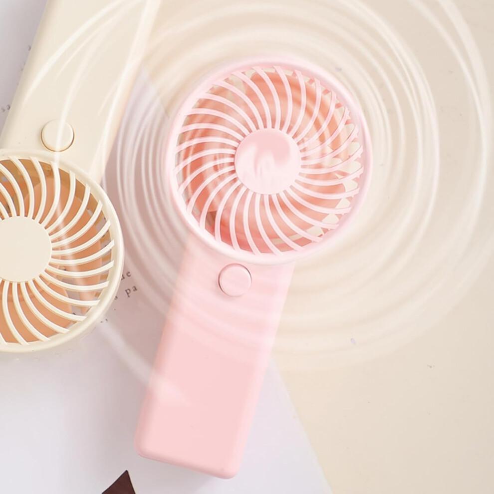 Portable Handheld Fan AM4 Battery Operated Pocket Fan Outdoor Indoor Activity For Women Travelling Outdoor Kids Portable Cooling White