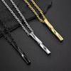 Simple Necklace Fashion Jewelry Rectangle Pendant Men's Accessories Korean Style Accessories