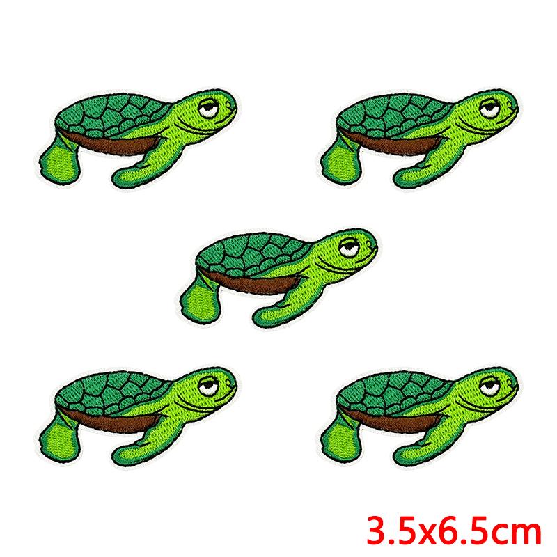 10pcs Lots Summer Wave Slippers Embroidered Patches On Clothes Shell Coral Patch Iron On Patches For Clothing Hats Jackets Diy