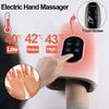 Electric Hand Massager Machine Finger Massager Palm Acupoint Pressing and Kneading Air Compression Hot Compress Improves Hand