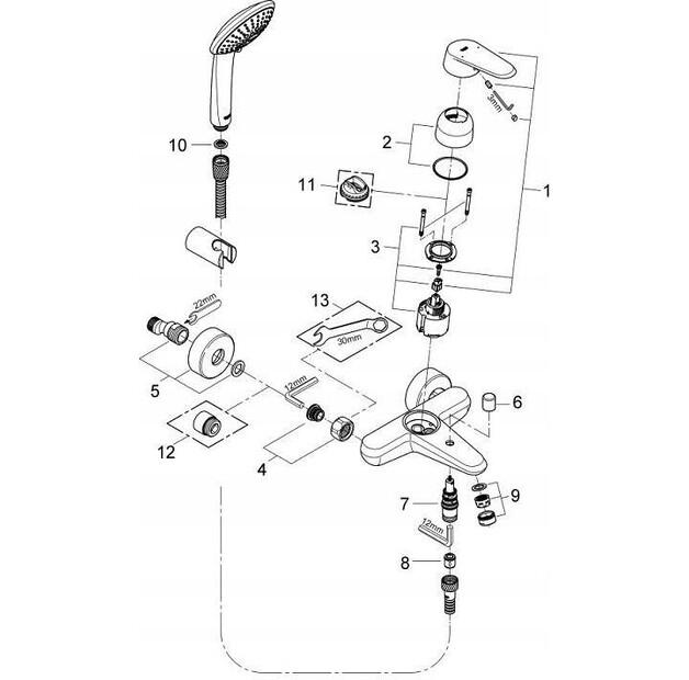 Смеситель Grohe Eurostyle Cosmopolitan 33395002