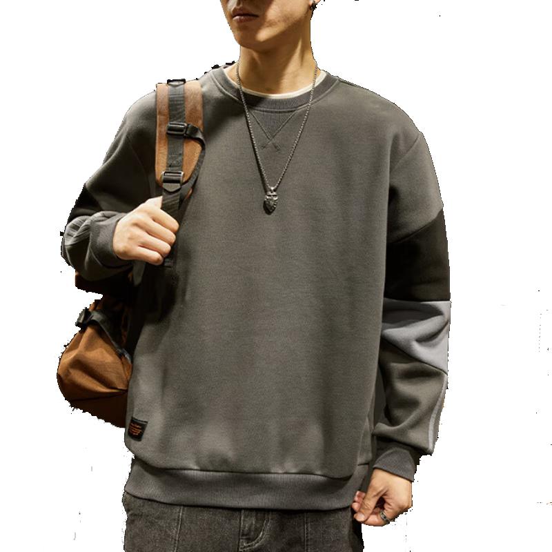Men s Casual Crew Neck Sweatshirt L