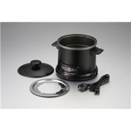 Electric Tabletop Fryer/Tempura Pot with Detachable Skewer Rings, "Honwa Cafe," Made in Japan