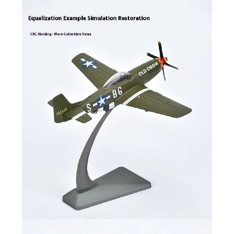 1: 72 P51b Mustang Aircraft Model Foam Model Simulation Bomber Alloy Fighter Model Toy Military Decoration Boutique Gift
