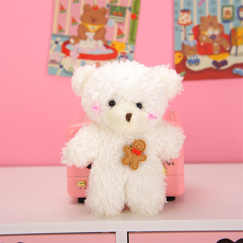 Adorable Blush Bear Plush Keychain Cute Soft Teddy Bear Bag Charm 10cm