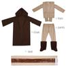Kids Cosplay Star Wars Costume Jedi Warrior Cosplay Hooded Cloak Clothing Suit Halloween Party Costumes for Child