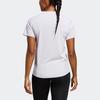 Adidas Own The Run Striped Logo Print Round Neck Short Sleeve T-Shirt Women Tops Light-Purple IC5192