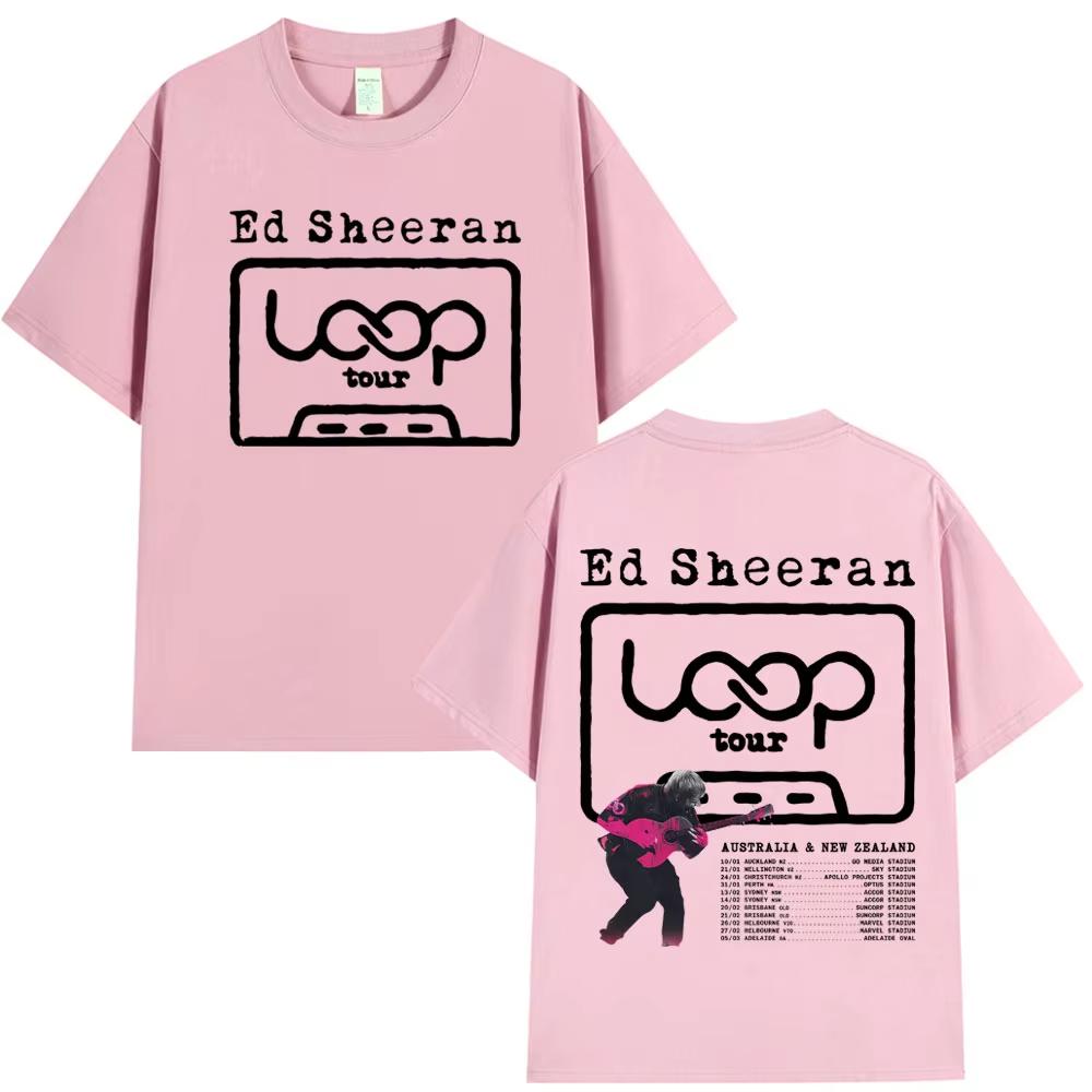 Ed Sheeran Loop Tour Australia and New Zealand 2026 Tour Merch T Shirt Men Women Fashion Tshirt Cotton Cozy Top Fans Gifts