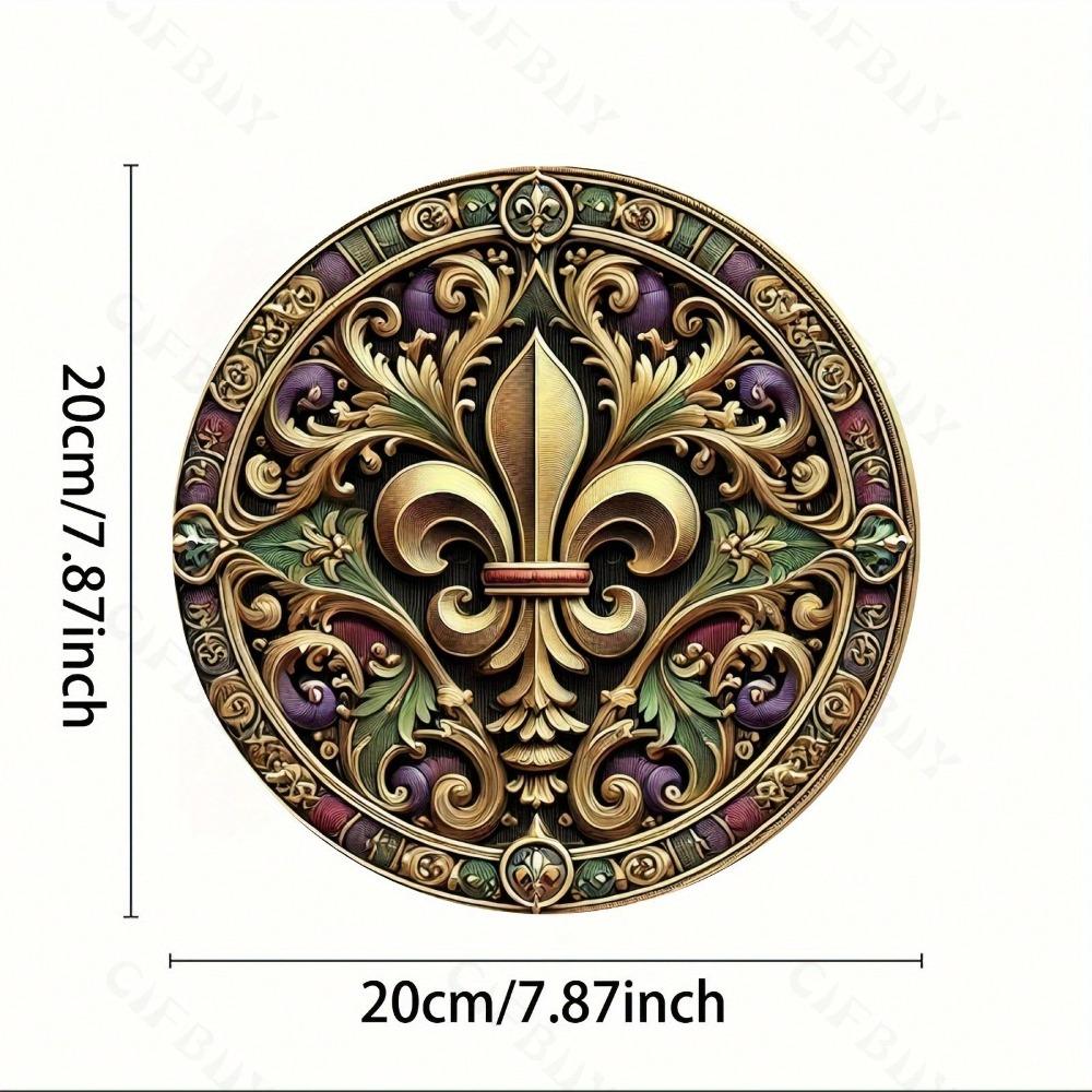 Vintage Mardi Gras Metal Wall Sign Home Bar Cafe Decor Gift