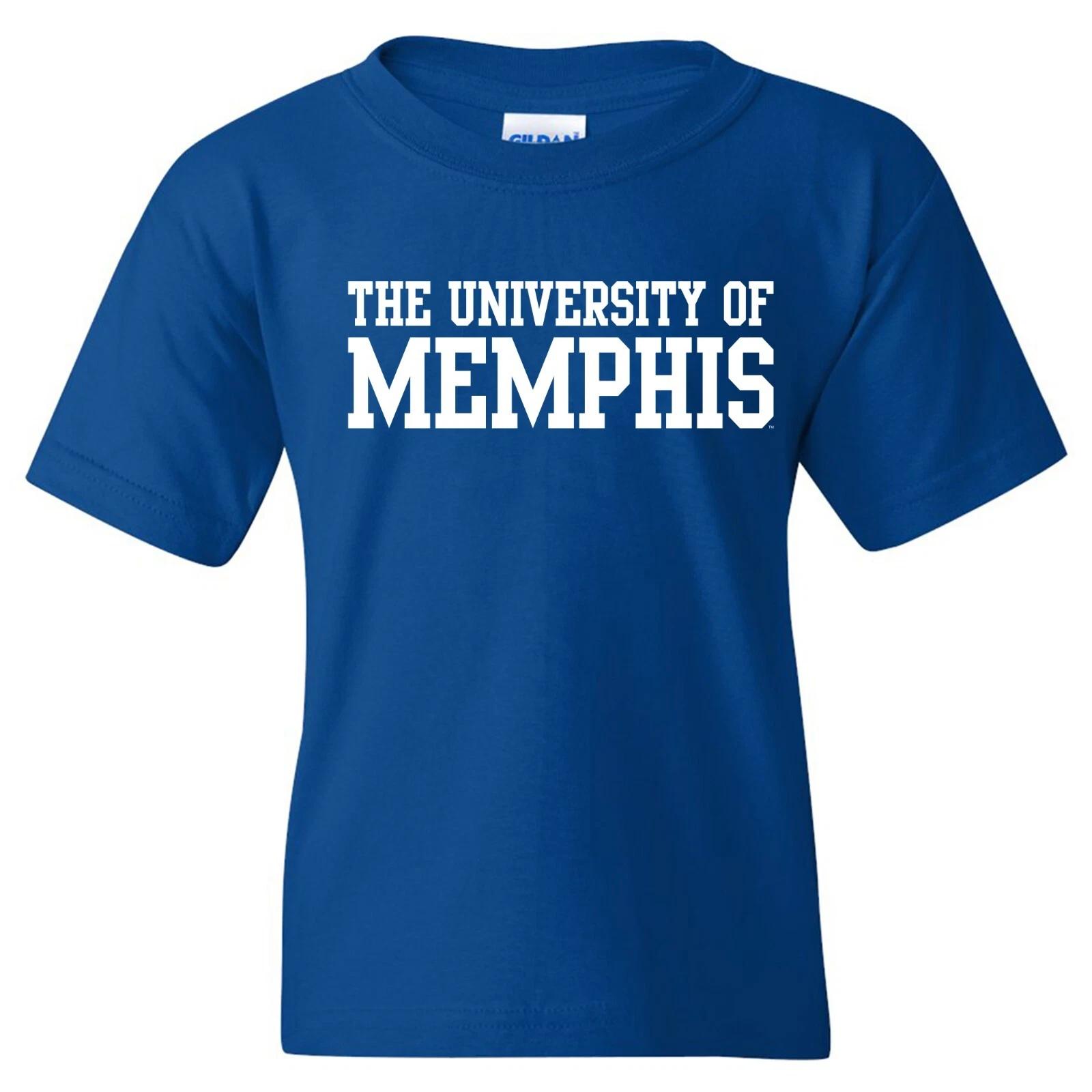 Memphis Tigers Primary Logo - Collegiate Youth T Shirt - Royal S