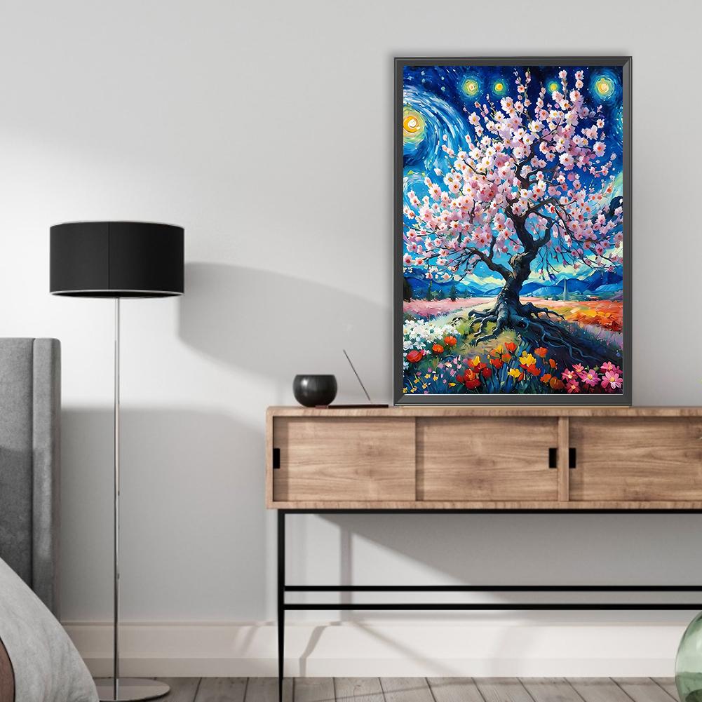 Marzycielski zestaw do malowania diamentami 5D DIY z pełnym okrągłym wierceniem do dekoracji ścian domu