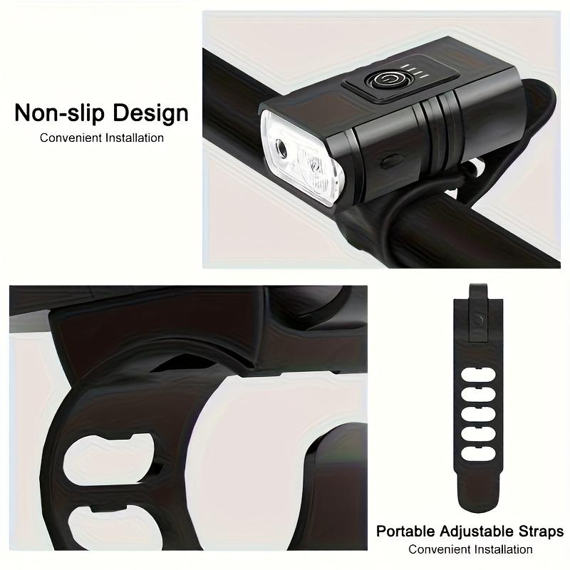 Super Bright Bicycle Light for Mountain Bikes Motorcycles USB Fast Charging 6 Lighting Modes
