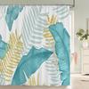Bathroom Decoration Shower Curtain Tropical Green Plant Leaf Palm Cactus 3D Printing Waterproof Fabric Shower Curtains With Hook