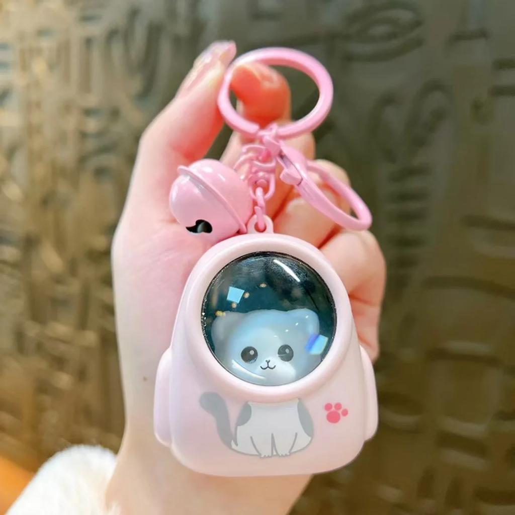 Cute Bear Bag Night Light Keychains, Kawaii Hanging Pendant Key Chain, Trendy Atmosphere Light