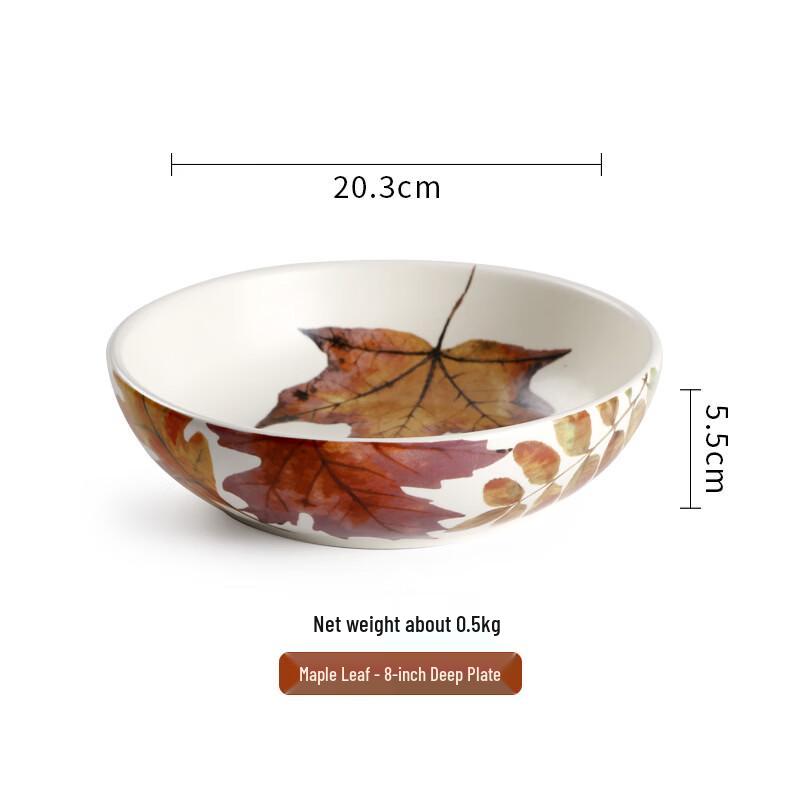 ZISIZ Глубокая керамическая тарелка ручной росписи