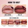 Lakerain Lip Contour Lip Stain - Long-Lasting Waterproof Matte Lip Liner & Stain, High Pigment Transfer-Proof Lip Tint Pen Makeup