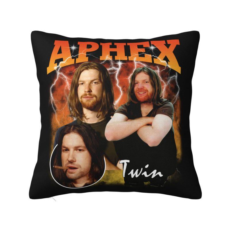 Aphex Twin Ever Dream This Man Cushion Cover xcm Velvet Pillow Case for Sofa Car Square Pillowcase Home Decorative