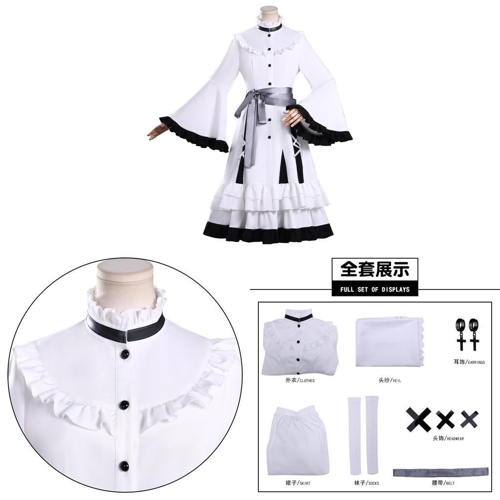 Magical Girl Witch Trial Hikami Meruru Cosplay Kostume With Polyester Fabric For Halloween Anime Gaming Fans