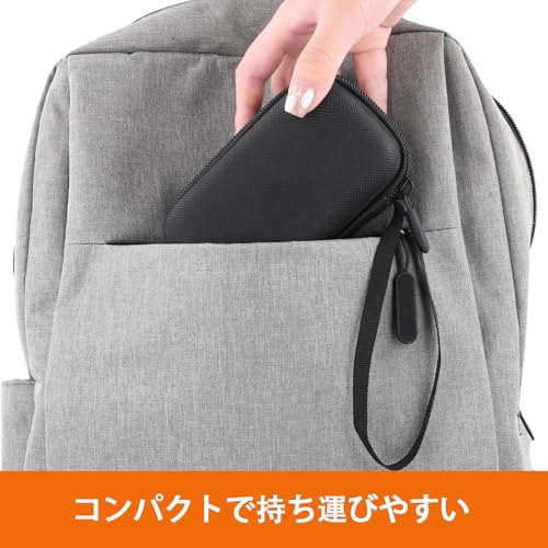 (Nur Fall) Kompakte, tragbare Reise-Aufbewahrungstasche für Braun Mini Elektrorasierer (M-1013/M-1010), Schwarz - Khanka