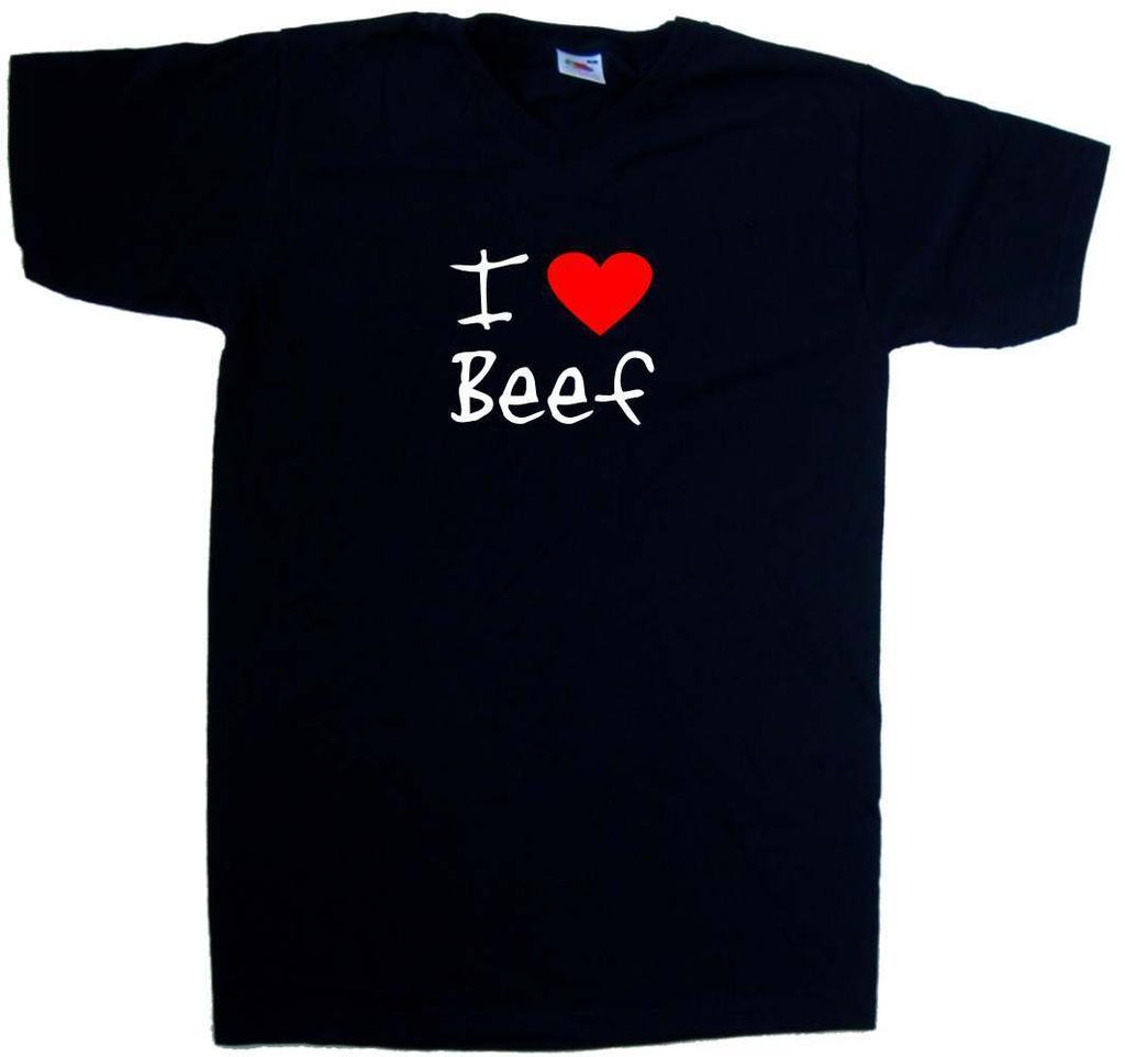 I Love Heart Beef V-Neck T-Shirt