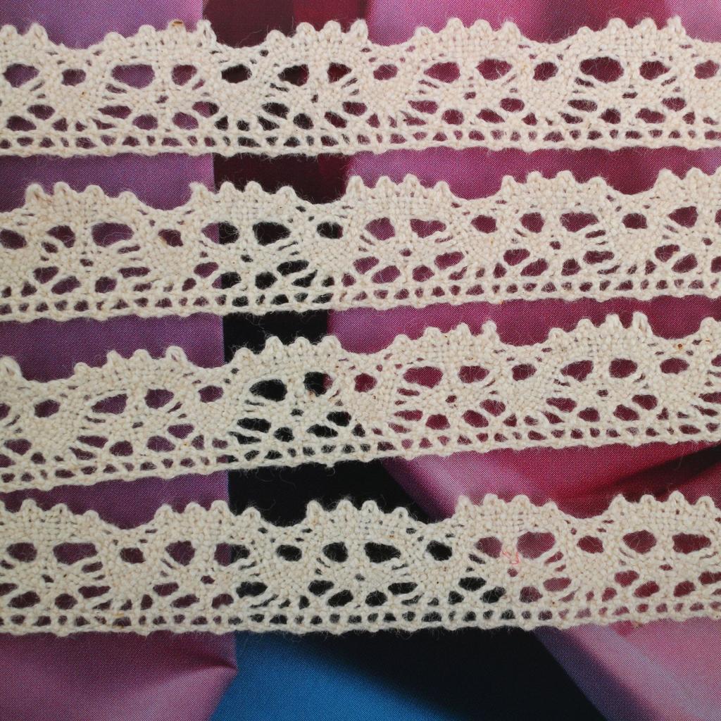 Cotton Thread Lace Handmade Clothing Accessories Diy Bow Hair Accessories Cotton Thread Lace Ribbon This White