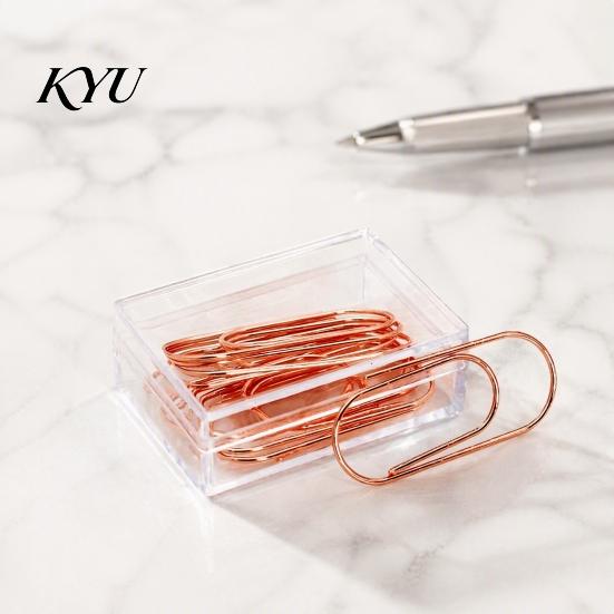 Decorative Page Markers 10PCS Rose Gold Metal Paper Clips, Cartoon Shape Clips Bookmarks, Creative Documents Organizers for Office And School