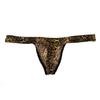 Men Thong Sexy Low-Rise Slim Fit Briefs Leopard Print High Elasticity Breathable Panties Comfortable Daily Wear