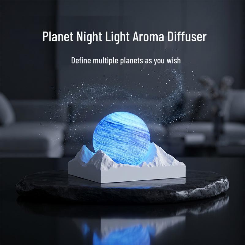 Moon Valley Aroma Diffuser: Elegant Bedroom Night Light & Fragrance Gift for Girls