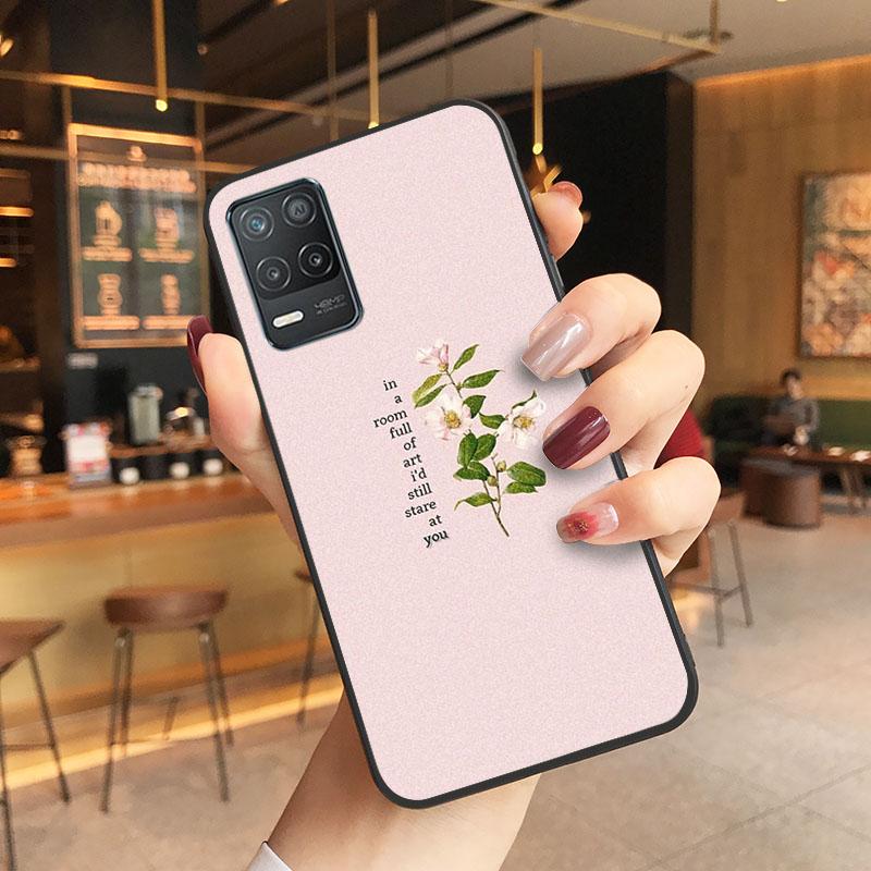 Art Flower Word Quotes Phone Case for OPPO Realme GT 2 Pro X2 Pro XT C25S 8 7 6 Pro 6i GT Master C3 C21 C21Y C11 X3 SuperZoom