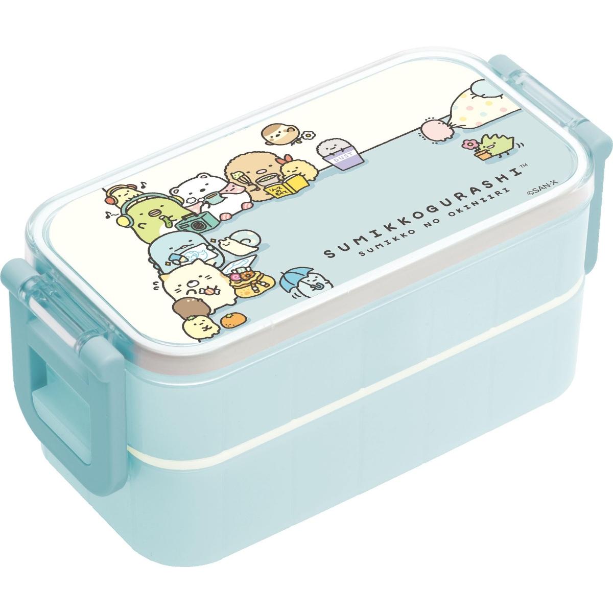 

Sumikko Gurashi Lunch Box with Locking H85 x W175 x D80mm San-X Sumikko s Favorites 2-Tier Two-Point Chopsticks, KA31901,