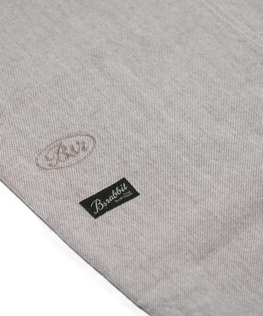 Bieseulaebis Barrel Leg Logo Patch Pants Brown
