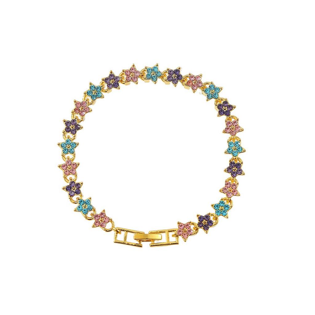 New Light Luxury Fashion High-end Diamond-encrusted Roman , Simple Personality Micro-inlaid Love Leaf Jewelry
