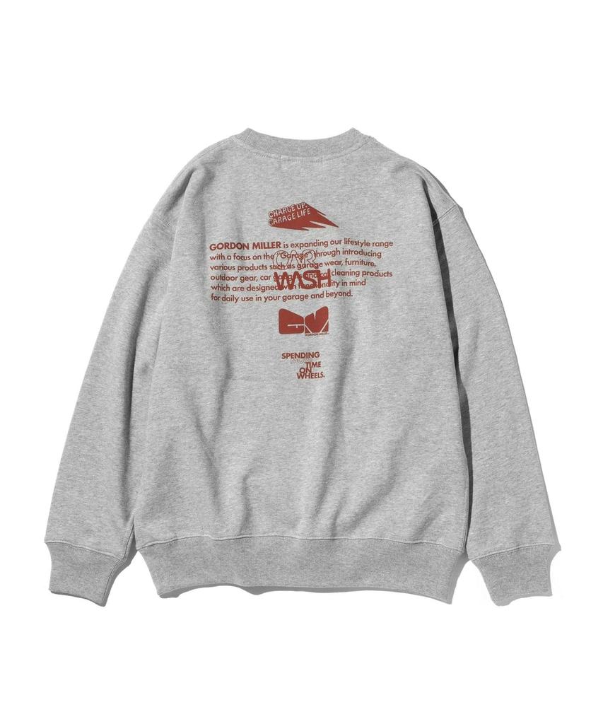 GORDON MILLER Men's Sponsor Print Sweatshirt, 12.7 oz. Crew Neck, Size M, Heather Gray, 1745171