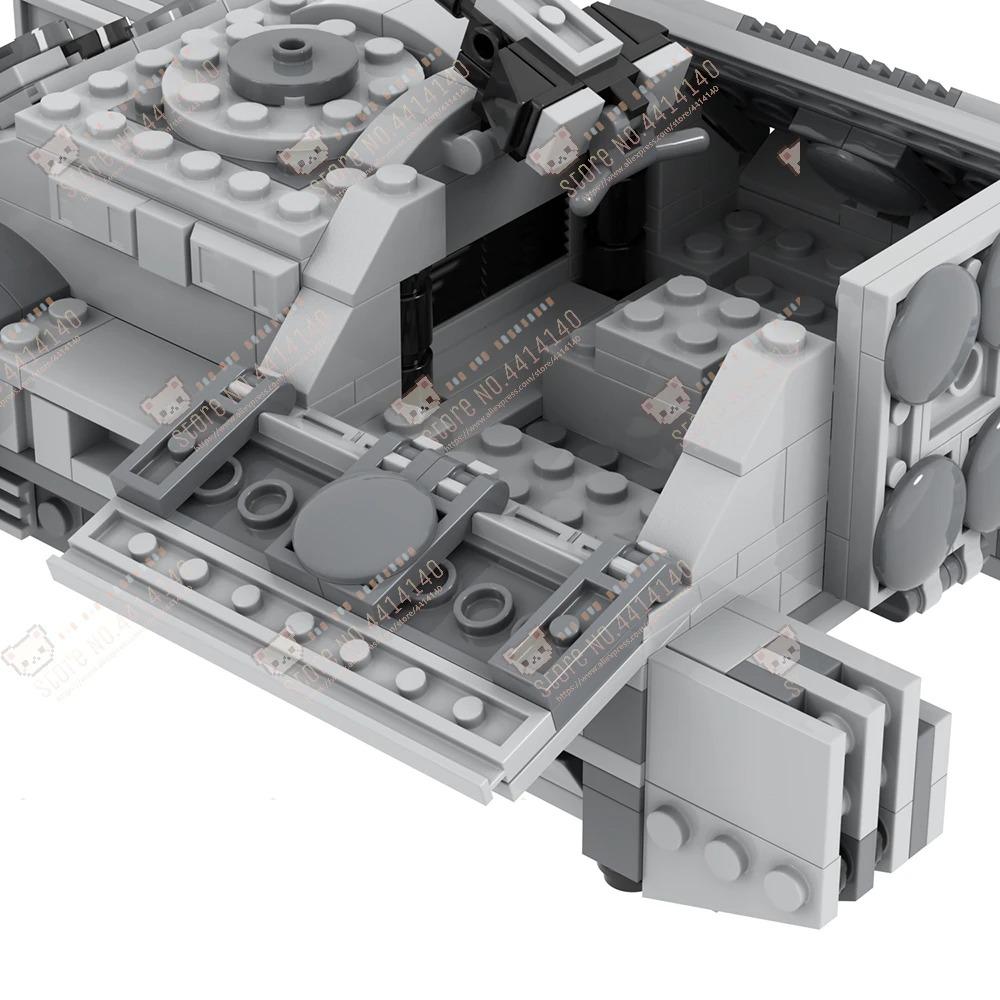 Interstellar Movie Floating Tank MOC Building Blocks DIY Imperial Military Armored Fighting Vehicle Model Assembly Toys For Kids