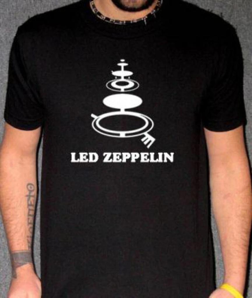 Led Zeppelin Kornkreise T-Shirt – Klassisches Rock Retro Band T-Shirt