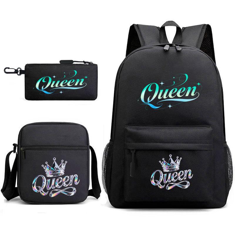 Backpack cute student schoolbag pink schoolbag couple backpack heat transfer printing backpack