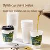Disposable Double-Layer Hot Drink Paper Cups with Lids