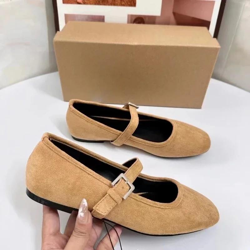 

Модные осенние туфли Мэри Джейн в стиле ретро, коричневые, с круглым носком, фланелевые балетки с пряжкой, соответствуют размеру, модные для повседневной носки, высококачественные 42 коричневый