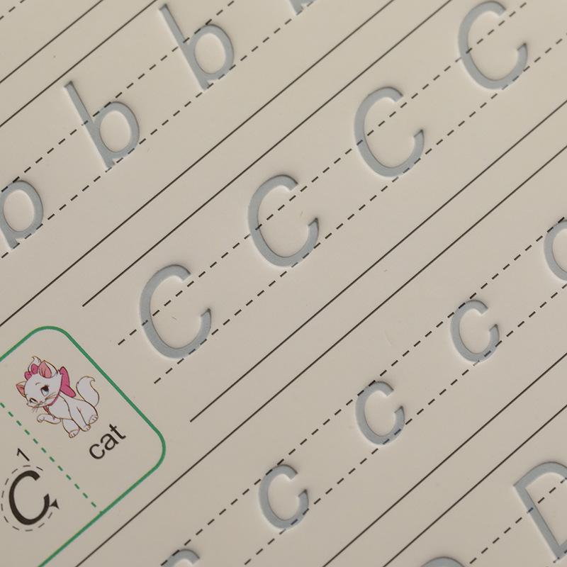Children's Handwriting Practice Workbook: English Alphabet, Numbers & Calligraphy for Toddlers