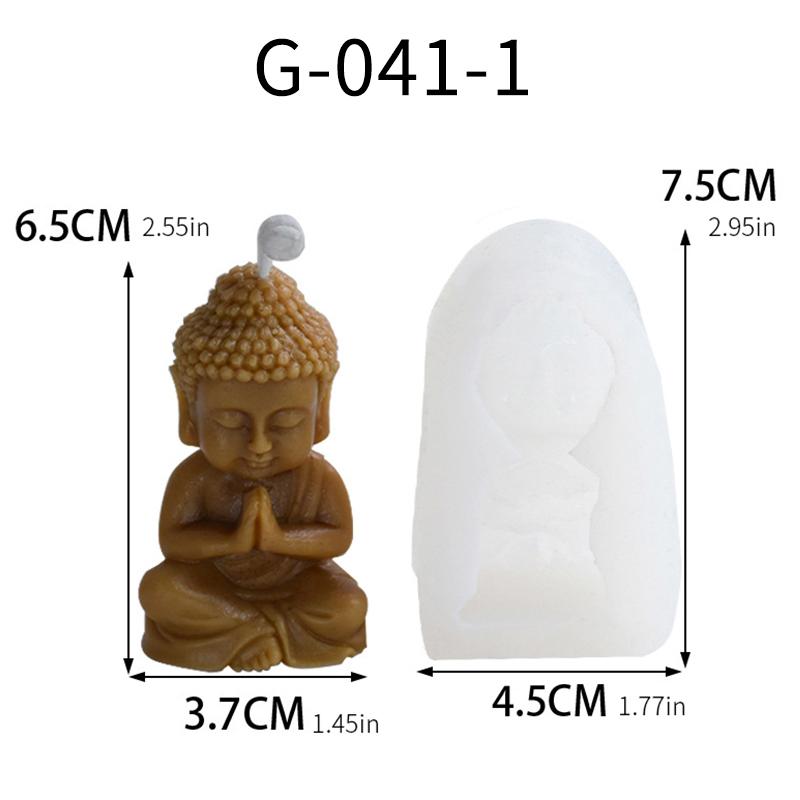 Little Buddha candle silicone mold DIY Amitabha Buddha shape Chinese elements hand-made candle mold