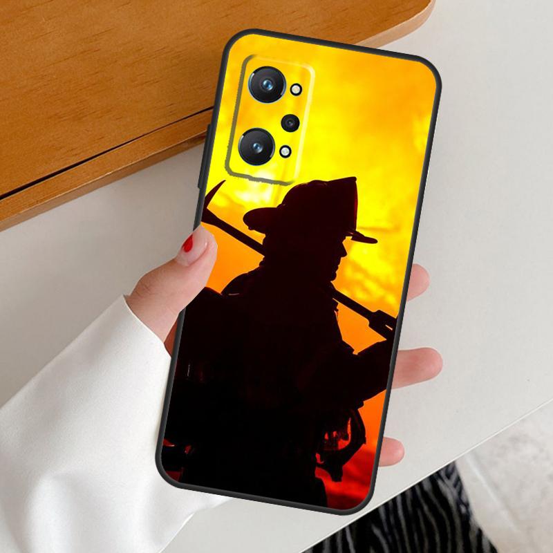 Cool Firefighter Heroes Fireman For Realme 15 Pro GT7 GT6 10 11 12 13 14 Pro Plus C67 C63 C61 C55 C51 C53 C35 C75 C65 Case
