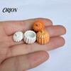 Seasonal Autumn Decor Items 1:12 Miniature Pumpkin Shaped Casserole Pot Model, Metal Bowl Figurine Still Life Photography Props with Lid, Mini