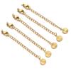Stainless Steel & Titanium Necklace Extension with Lobster Clasp & Beaded Tail - DIY Accessory Set