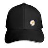 Cute Daisy Print Baseball Cap Golf Wear Unisexs Big Size Hat Party Hat Custom Hat Unisex Womens