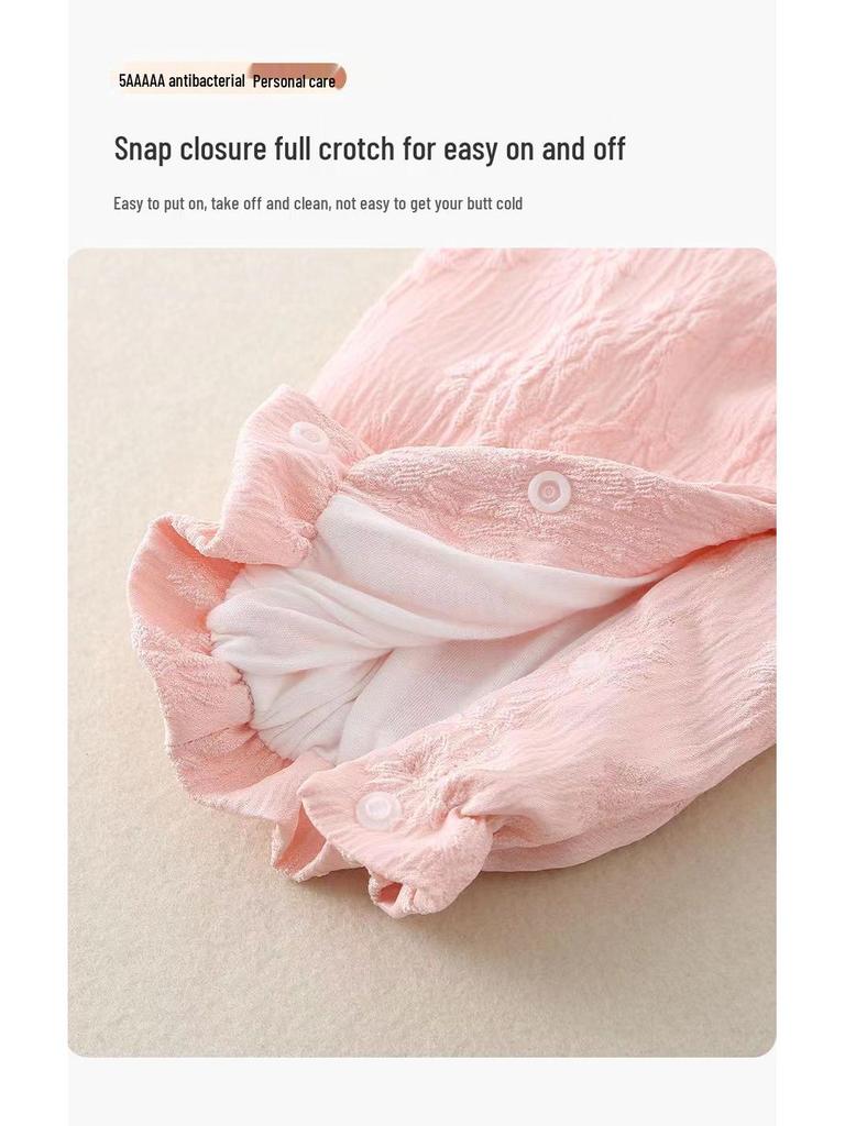 Autumn-Spring National Style Baby Romper for Girls - 1-Year-Old Outfit