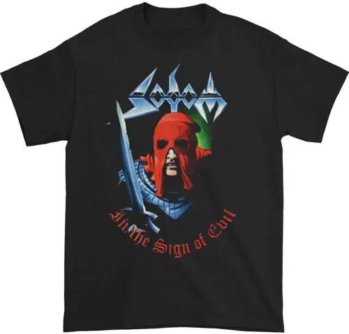 

Sodom Men039;s in The Sign of Evil Tee Album Black Cotton T-shirt Size S-5XL Unisex T-Shirt XXXL